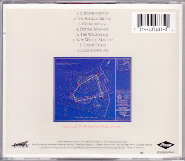 Rush : Signals (CD, Album, RE, RM)