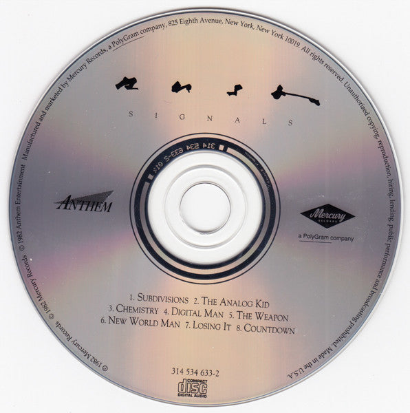 Rush : Signals (CD, Album, RE, RM)