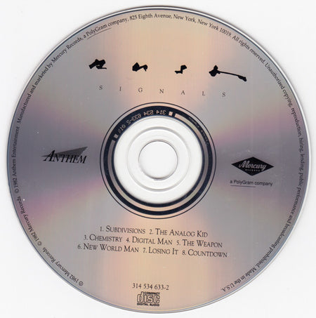 Rush : Signals (CD, Album, RE, RM)