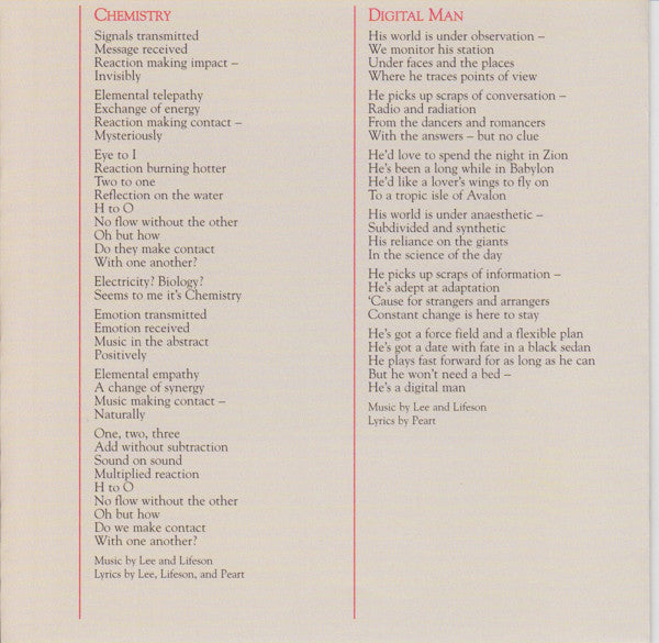 Rush : Signals (CD, Album, RE, RM)