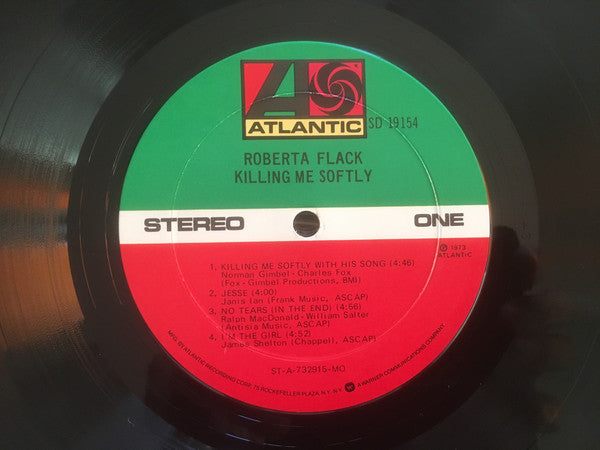 Roberta Flack : Killing Me Softly (LP, Album, RE, MO )
