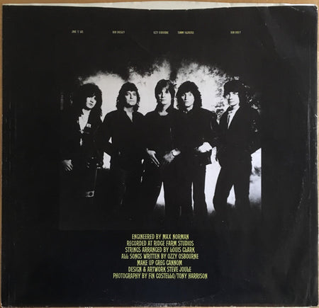 Ozzy Osbourne : Bark At The Moon (LP, Album, Car)