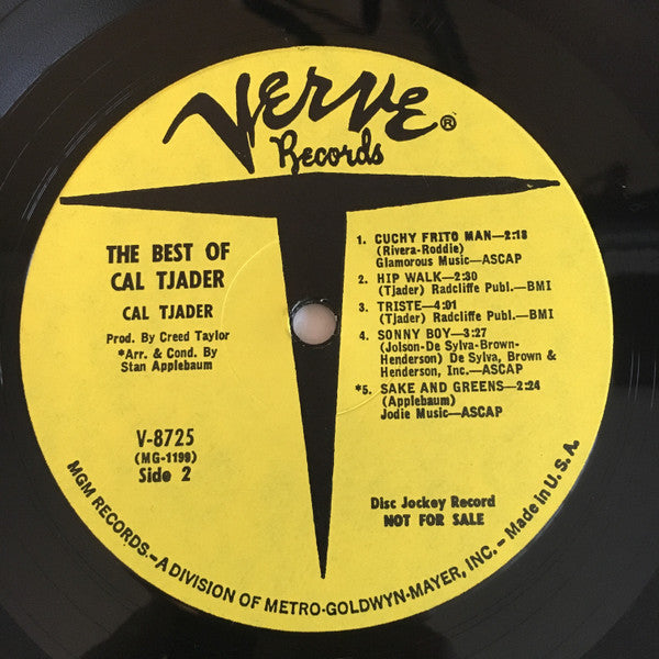 Cal Tjader : The Best Of Cal Tjader (LP, Comp, Promo)