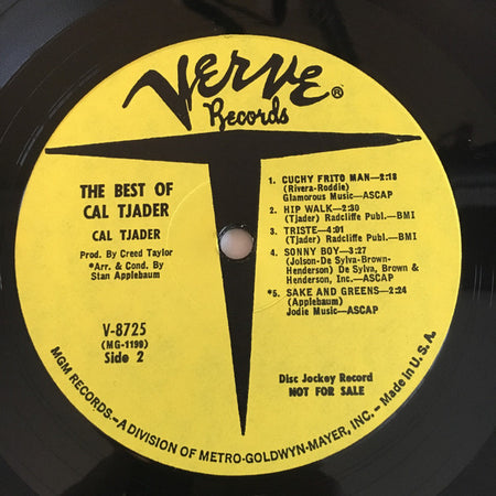 Cal Tjader : The Best Of Cal Tjader (LP, Comp, Promo)