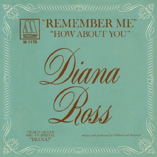 Diana Ross : Remember Me / How About You (7", Single, ARP)