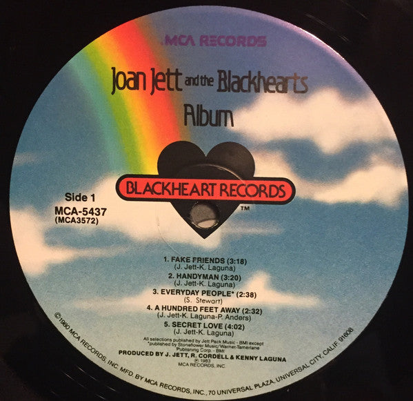 Joan Jett And The Blackhearts* : Album (LP, Album, Pin)