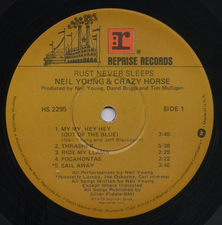 Neil Young & Crazy Horse : Rust Never Sleeps (LP, Album)