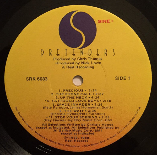 Pretenders* : Pretenders (LP, Album, Jac)