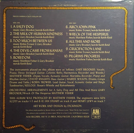 Procol Harum : A Salty Dog (LP, Album, Mon)