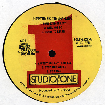 The Heptones : Ting A Ling (LP, Album)