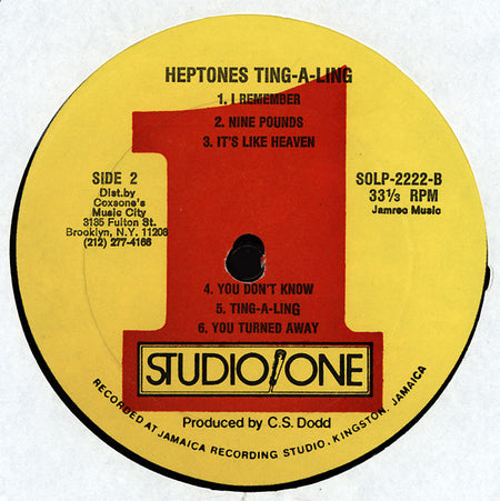 The Heptones : Ting A Ling (LP, Album)