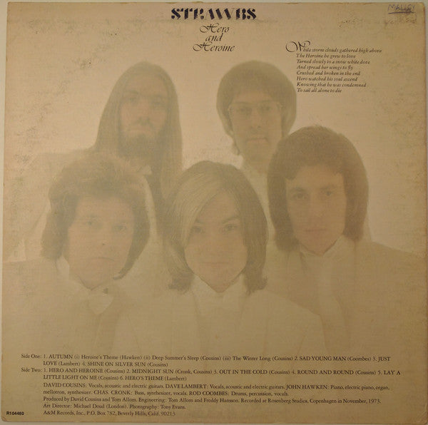 Strawbs : Hero And Heroine (LP, Album, Club)