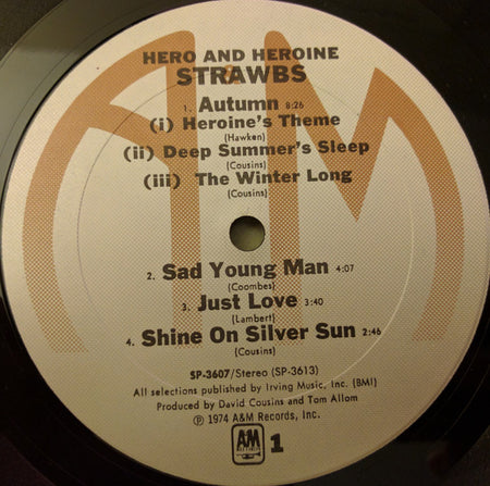 Strawbs : Hero And Heroine (LP, Album, Club)