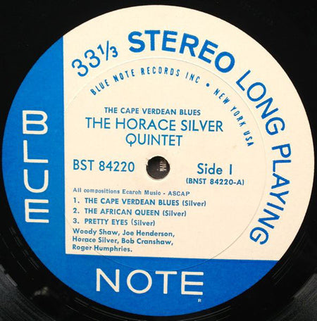 The Horace Silver Quintet Plus J.J. Johnson : The Cape Verdean Blues (LP, Album, RP)