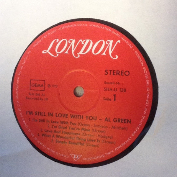 Al Green : I'm Still In Love With You (LP, Album)