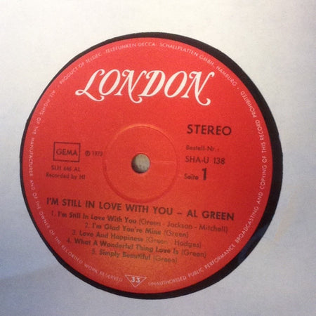 Al Green : I'm Still In Love With You (LP, Album)