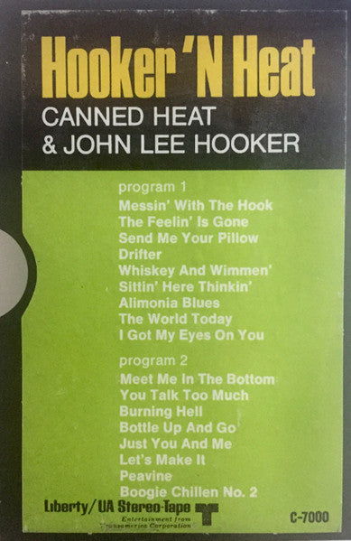 Canned Heat & John Lee Hooker : Hooker 'N Heat (Cass, Album, Sli)