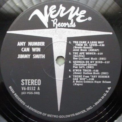 Jimmy Smith : Any Number Can Win (LP, Album, Gat)