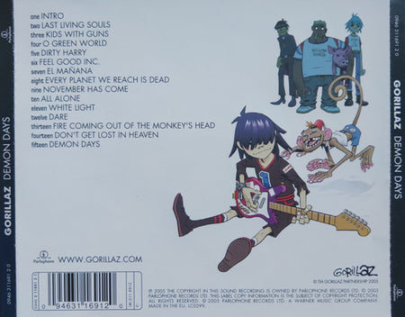 Gorillaz : Demon Days (CD, Album, RP, Arv)