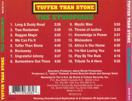 The Ethiopians : Tuffer Than Stone (CD, Album)