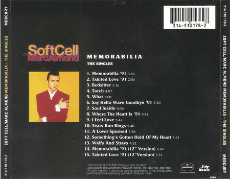 Soft Cell / Marc Almond : Memorabilia - The Singles (CD, Comp, RP)