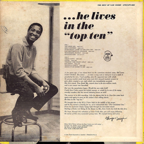 Sam Cooke : The Best Of Sam Cooke (LP, Comp, Mono, Ind)