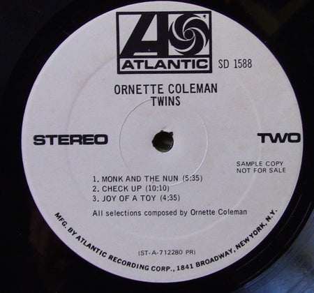 Ornette Coleman : Twins (LP, Album, Promo, Pre)