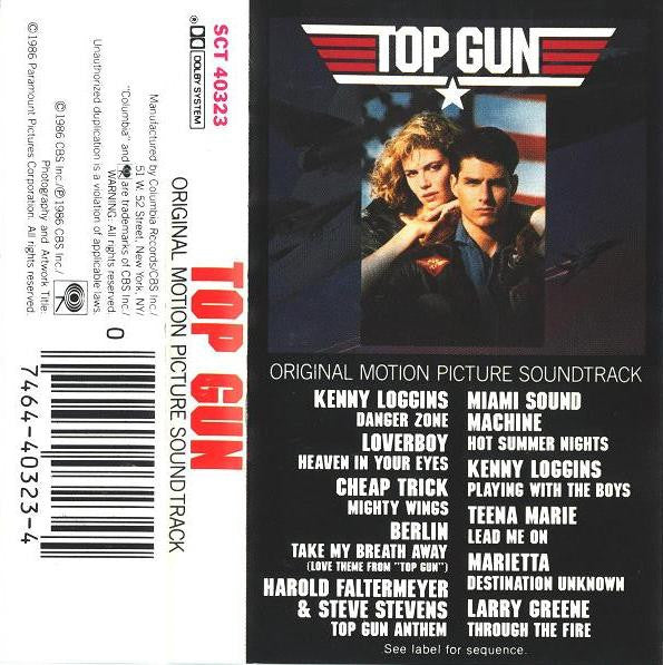 Various : Top Gun (Original Motion Picture Soundtrack) (Cass, Album, Dol)