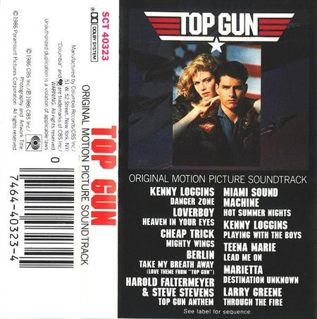 Various : Top Gun (Original Motion Picture Soundtrack) (Cass, Album, Dol)