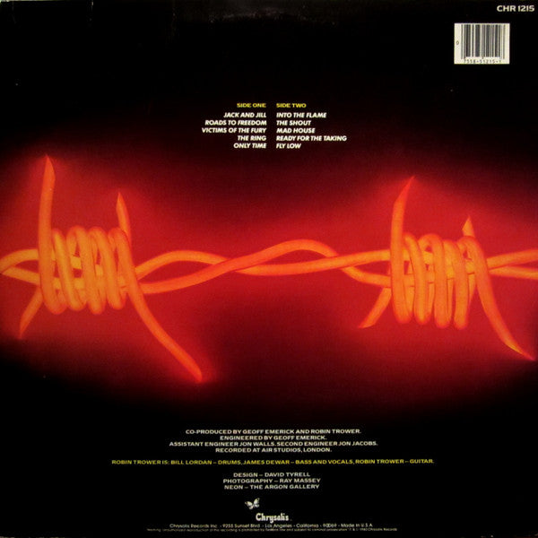 Robin Trower : Victims Of The Fury (LP, Album, Pit)