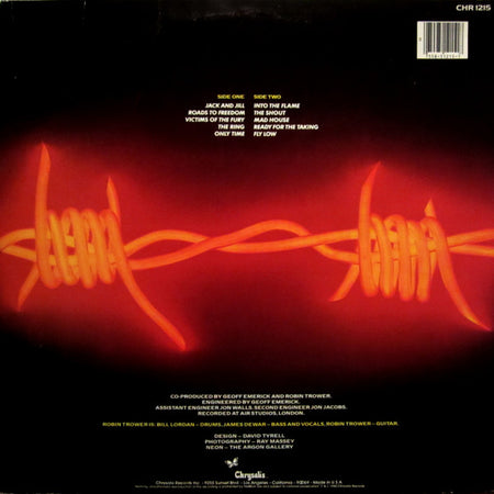 Robin Trower : Victims Of The Fury (LP, Album, Pit)