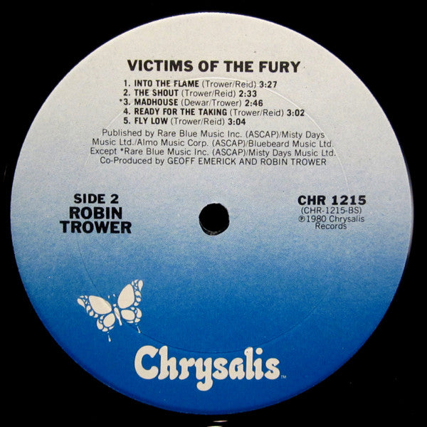 Robin Trower : Victims Of The Fury (LP, Album, Pit)