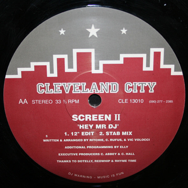 Screen II : Hey Mr DJ (12")
