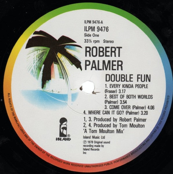 Robert Palmer : Double Fun (LP, Album, RE)