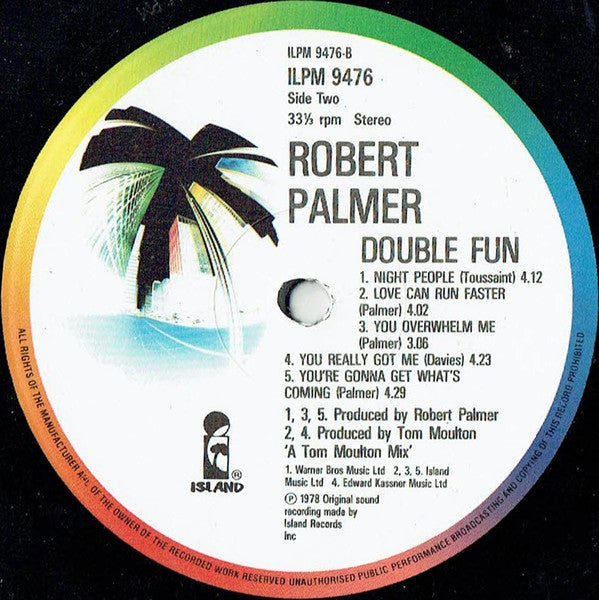 Robert Palmer : Double Fun (LP, Album, RE)