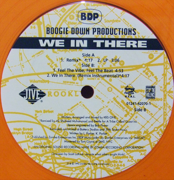 Boogie Down Productions : We In There (12", Single, Tra)