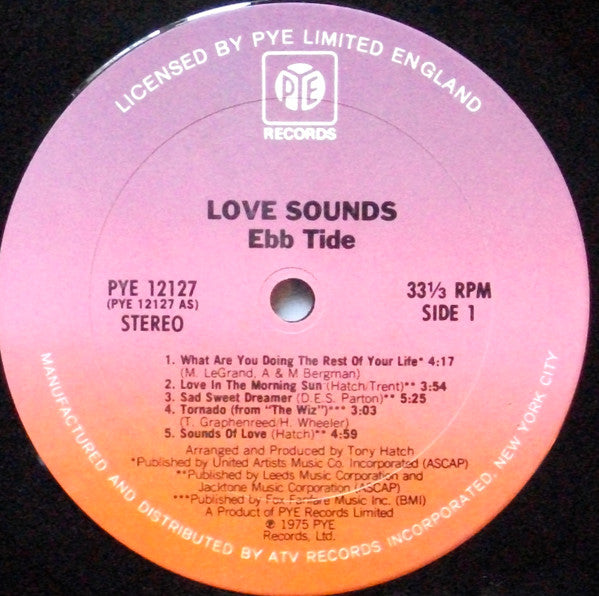 Love Sounds : Ebb Tide (LP, Album)