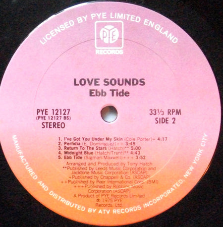 Love Sounds : Ebb Tide (LP, Album)