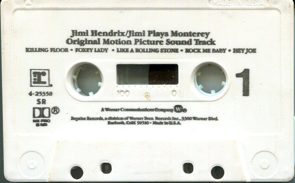 Jimi Hendrix : Jimi Plays Monterey (Cass, Album)
