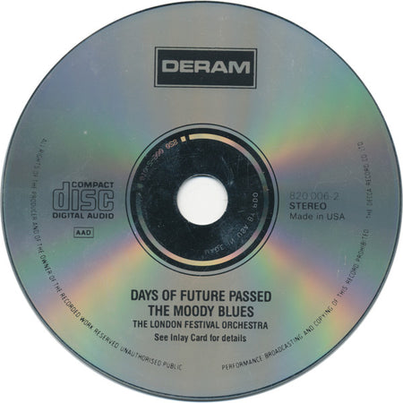 The Moody Blues With The London Festival Orchestra Conducted By Peter Knight (5) : Days Of Future Passed (CD, Album, RE)