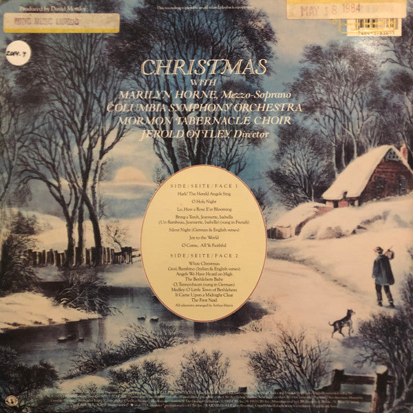 Marilyn Horne And The Mormon Tabernacle Choir : Christmas With Marilyn Horne And The Mormon Tabernacle Choir (LP, Album, Dig)