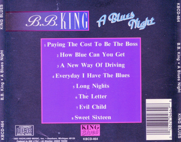 B.B. King : A Blues Night (CD, Comp)