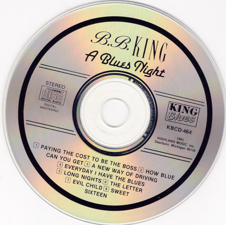 B.B. King : A Blues Night (CD, Comp)