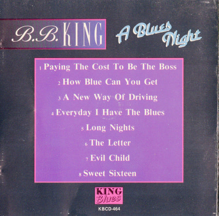 B.B. King : A Blues Night (CD, Comp)