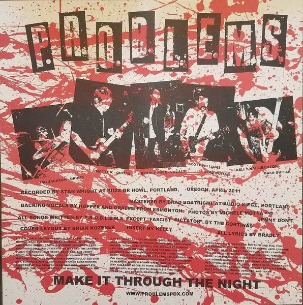P.R.O.B.L.E.M.S. (2) : Make It Through The Night (LP, Album, RP)