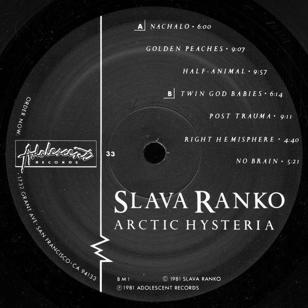 Slava Ranko : Arctic Hysteria (LP)