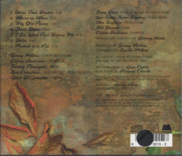 Sonny Rollins : Old Flames (CD, Album)