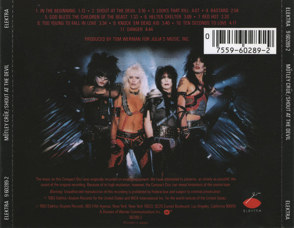 Mötley Crüe : Shout At The Devil (CD, Album)