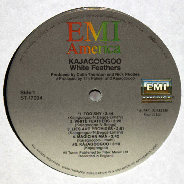 Kajagoogoo : White Feathers (LP, Album, Win)