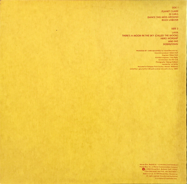 The B-52's : The B-52's (LP, Album, RE, Jac)